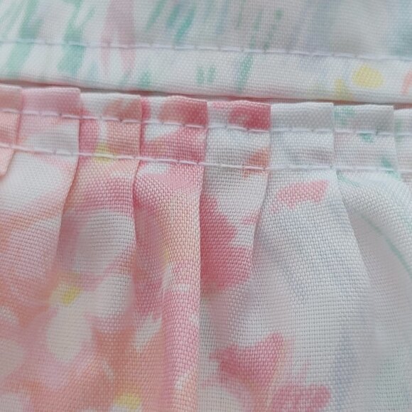 LOVELY VINTAGE Ruffle Shower Curtain City Squire Pastel Shower Curtain Soft Pink - Picture 5 of 16